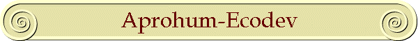 Aprohum-Ecodev